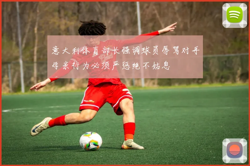 意大利体育部长强调球员辱骂对手母亲行为必须严惩绝不姑息